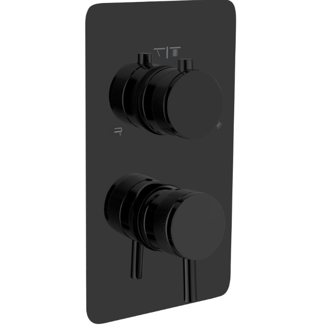 Смеситель для душа встраиваемый Boheme Cell 135-3-SGM (оружейный металл глянцевый), на 3 источника