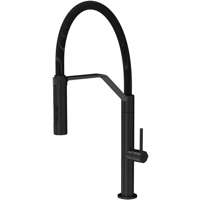 Смеситель для кухни Fima Carlo Frattini Kitchen F7047/2NS (черный матовый)