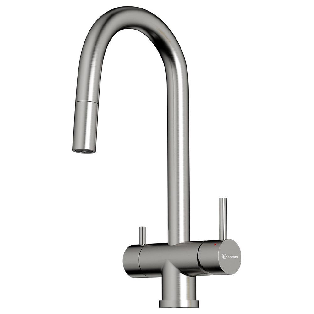 Смеситель для кухни Omoikiri Akita-S-BN 4994302 (нержавеющая сталь)