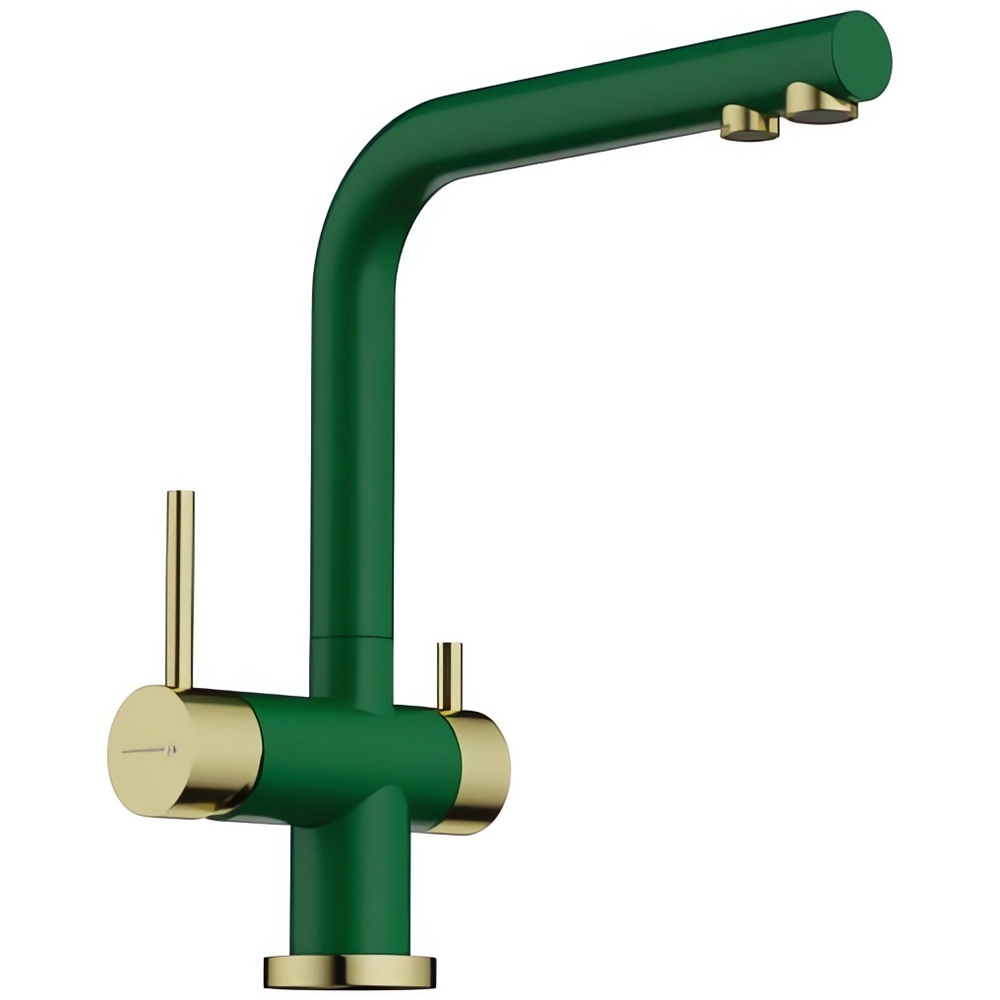 Смеситель для кухни Omoikiri Nagano-RG-LG 4994432 (royal green/светлое золото)