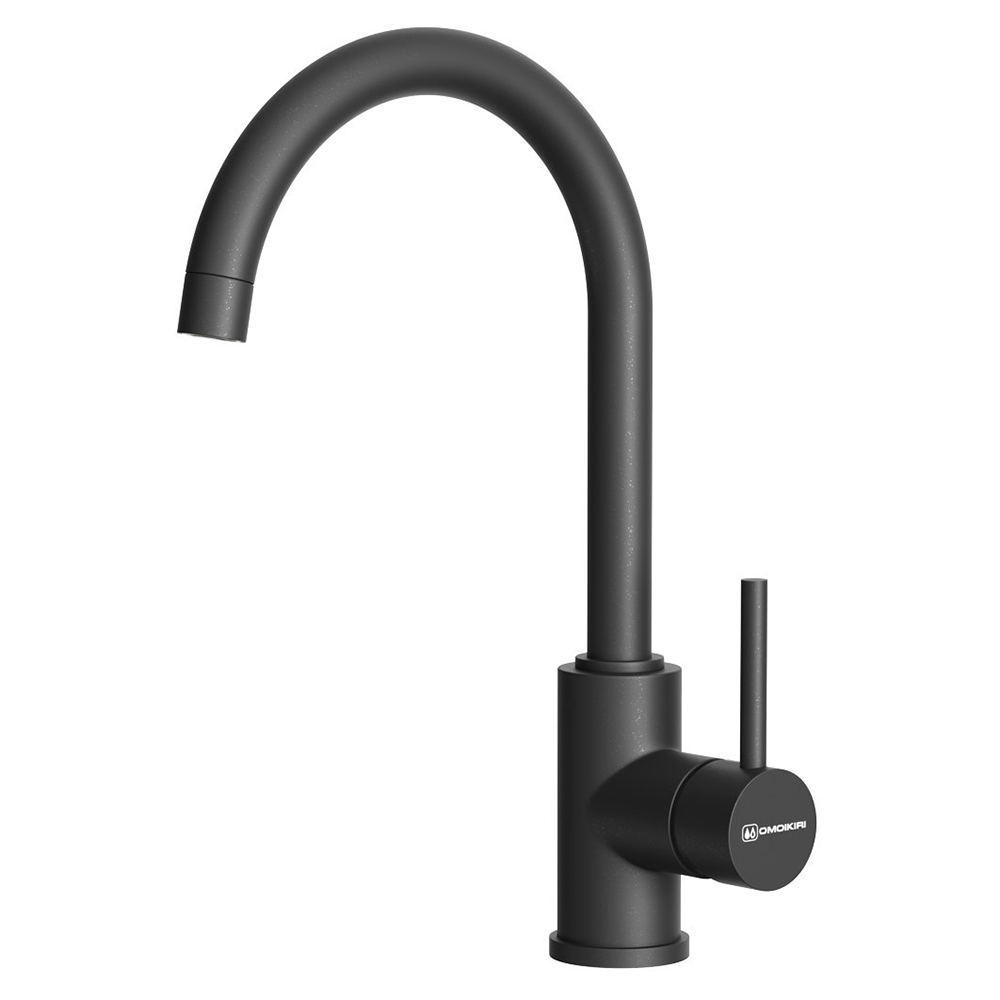 Смеситель для кухни Omoikiri Shinagawa-P-BL 4974106 (черный)
