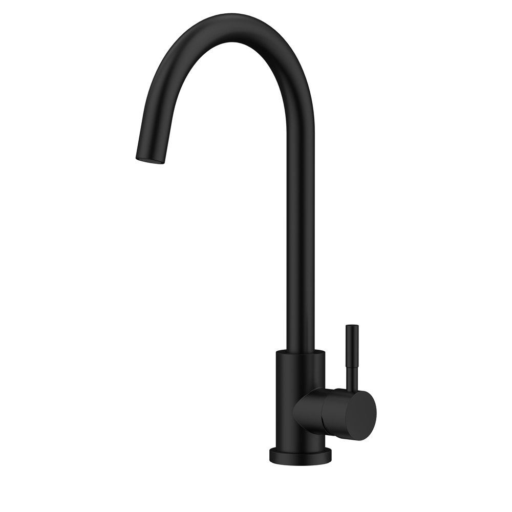 Смеситель для кухни Raiber Graceful RPB-012 (черный матовый)