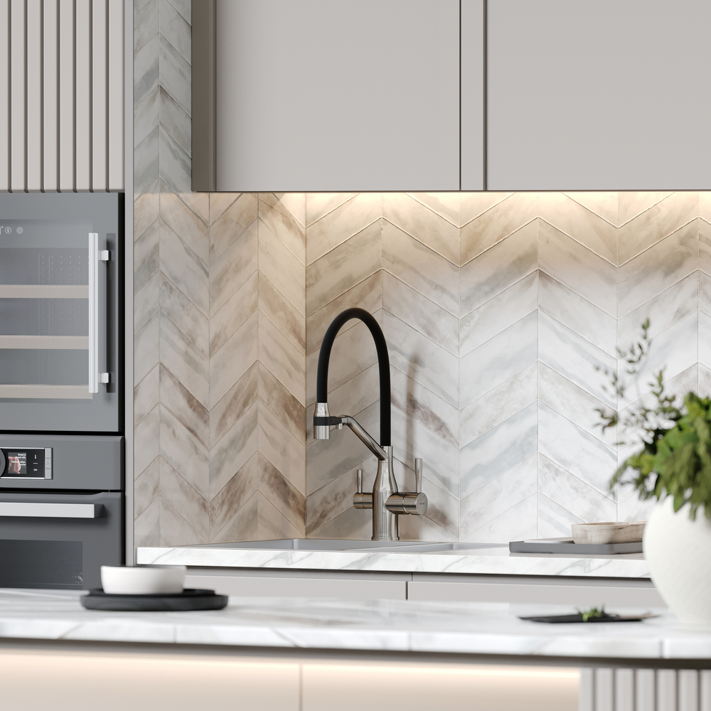 Смеситель для кухни Sancos Орта (Orta) SC4008BN (брашированный никель/черный), с гибким изливом, с подключением к фильтру