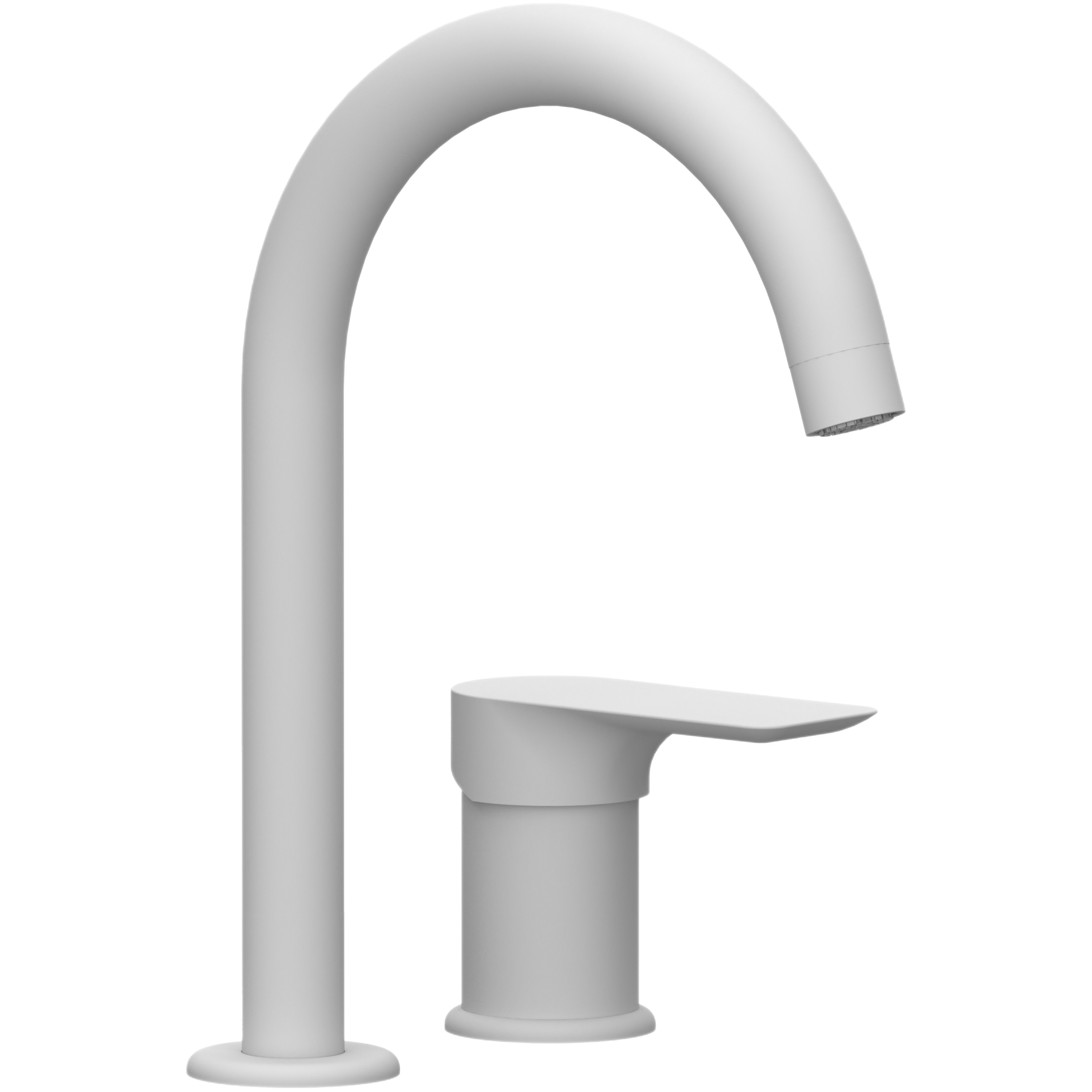 Смеситель для раковины  Remer Infinity I57BO (белый матовый), без донного клапана