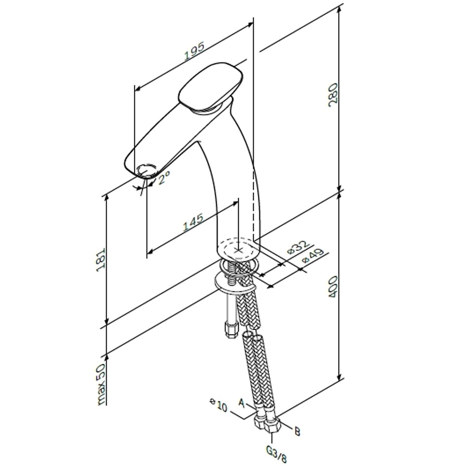 Смеситель для раковины AM.PM Spirit V2.0 F70A92000