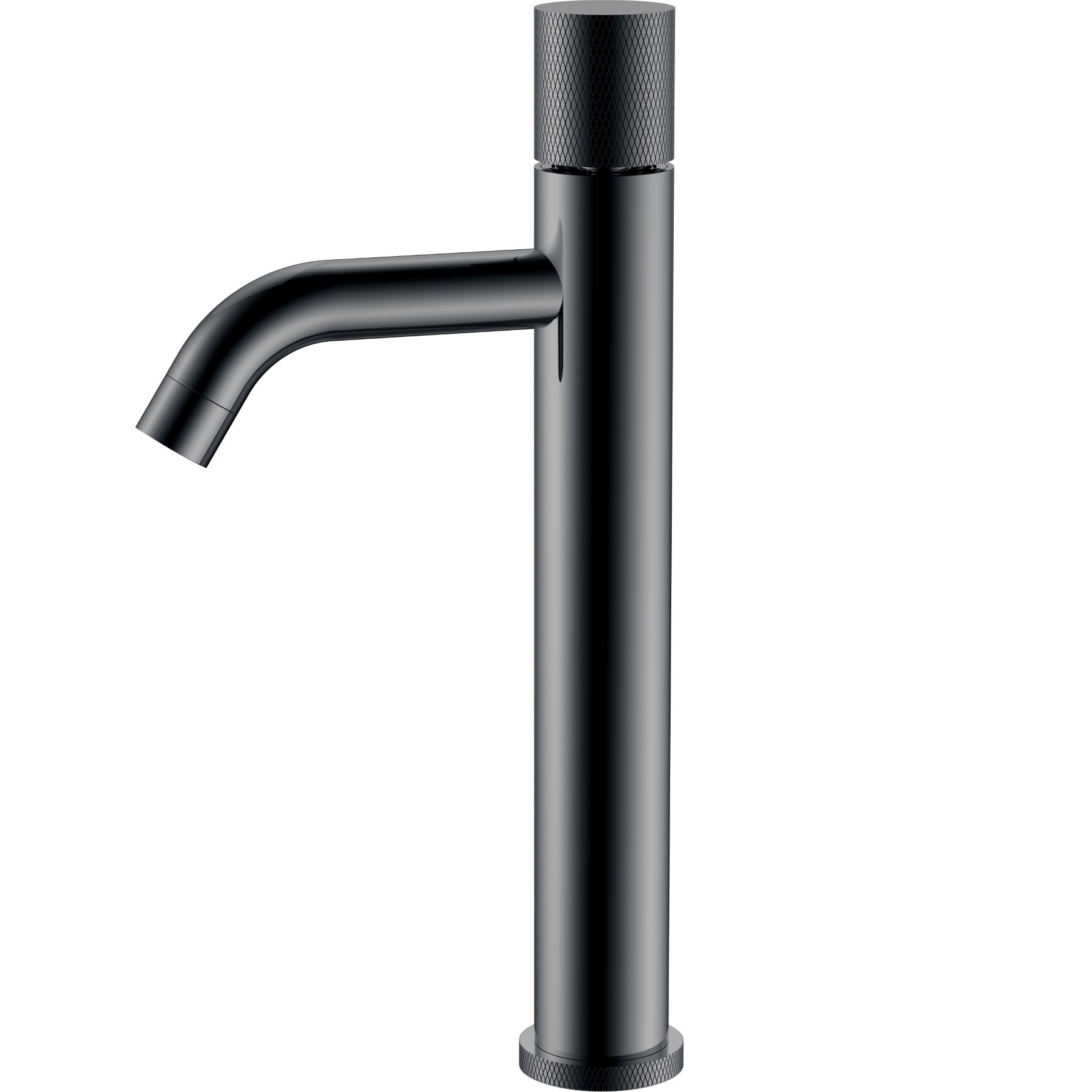 Смеситель для раковины Boheme Stick Touch 122-SGM.2 (оружейный металл глянцевый), без донного клапана