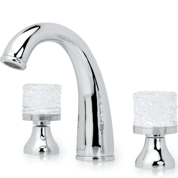 Смеситель для раковины Boheme Tradizionale Cromo Crystal 277-CRST (хром), без донного клапана