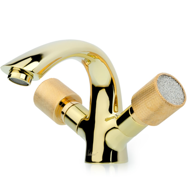 Смеситель для раковины Boheme Tradizionale Oro 291-Royal/CRST (золотой), без донного клапана