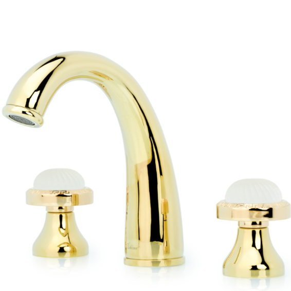 Смеситель для раковины Boheme Tradizionale Oro Satine 297-ST (золотой), без донного клапана