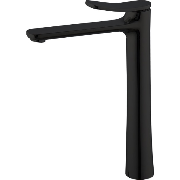 Смеситель для раковины Fima Carlo Frattini Flo F3801/HNS.1 (черный матовый), с донным клапаном