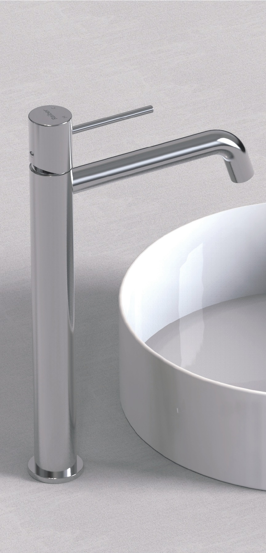 Смеситель для раковины Raiber Graceful RP-002 (хром), без донного клапана
