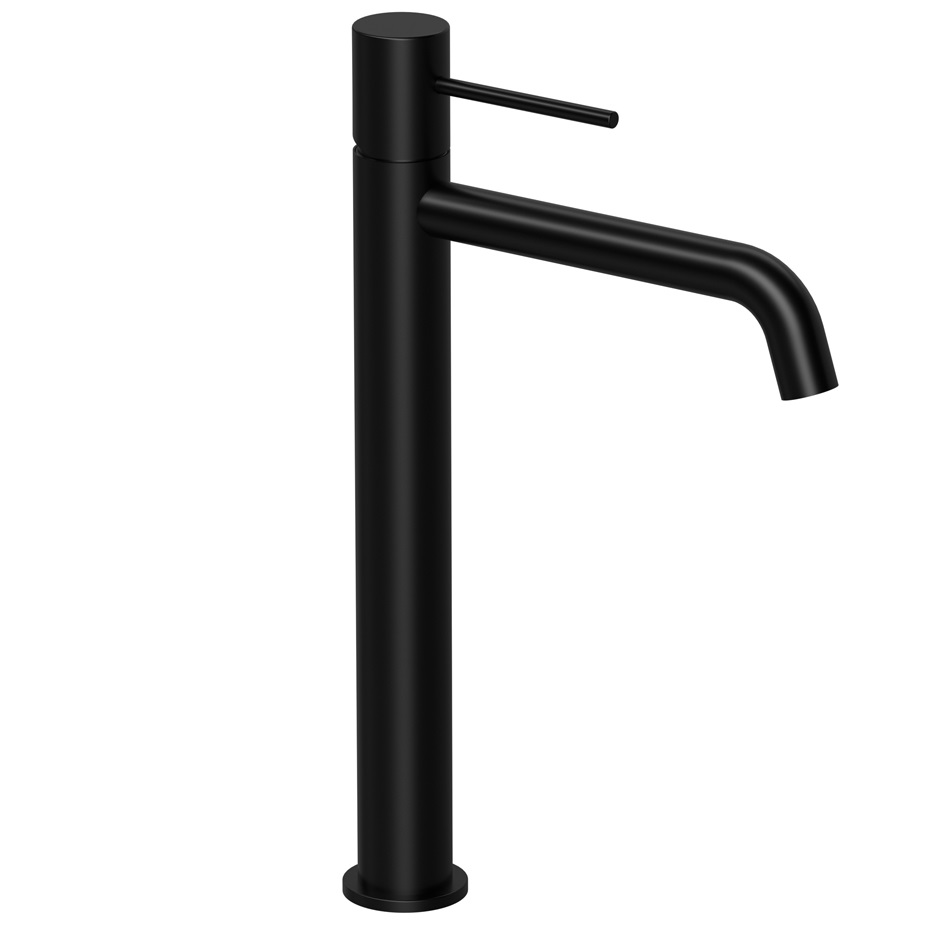 Смеситель для раковины Raiber Graceful RPB-002 (черный матовый), без донного клапана