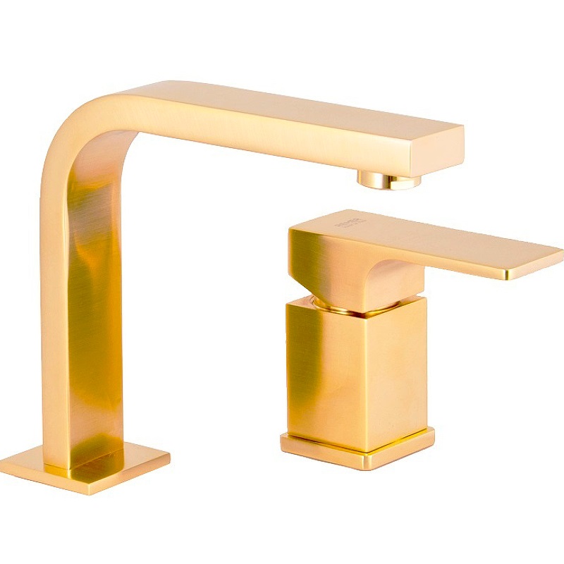 Смеситель для раковины Remer Absolute Brushed Gold AU57BG (золото брашированное)