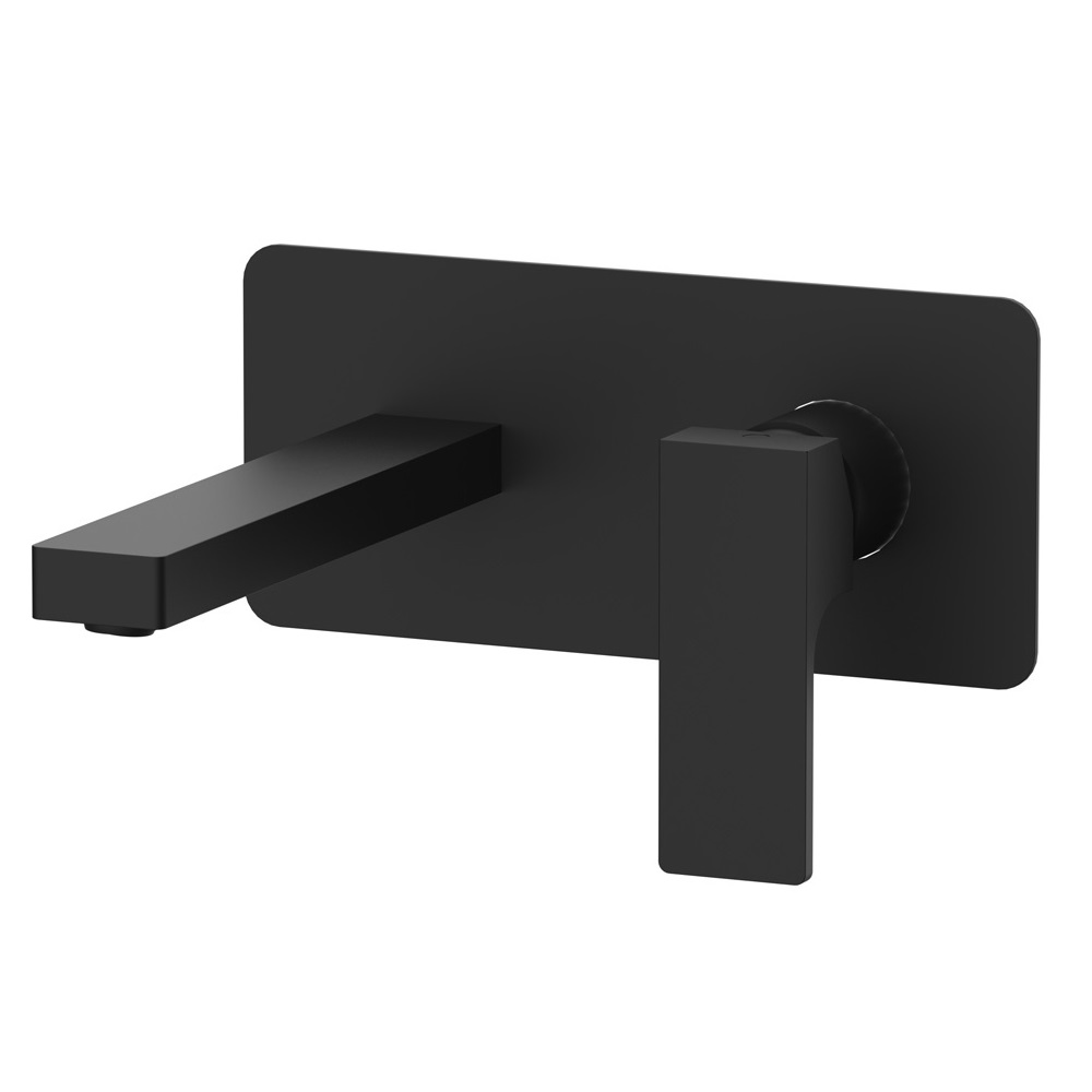 Смеситель для раковины Remer Absolute Matt Black AU15NO (черный матовый), скрытая часть в комплекте