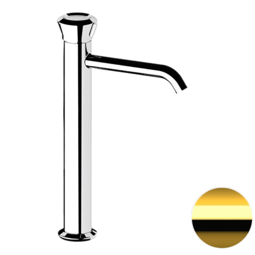 Смеситель для раковины Remer Element ET11LXLDO (золотой), без донного клапана