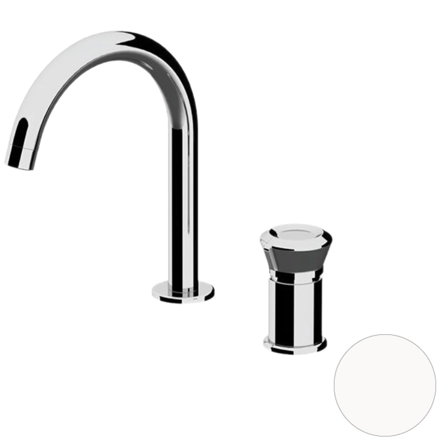 Смеситель для раковины Remer Element ET57BO (белый матовый), без донного клапана
