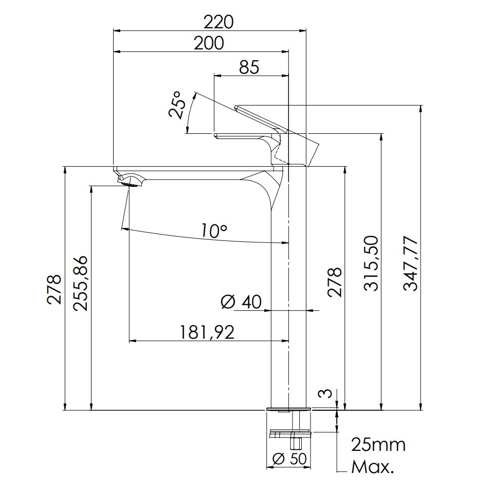 Смеситель для раковины Remer Energy Matt Brushed Nickel EY11LNPO (никель брашированный мат)