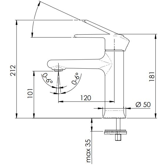 Смеситель для раковины Remer Vanity Brushed Nickel V12NP (никель шлифованный)