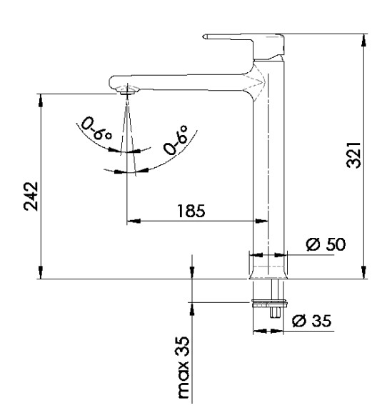 Смеситель для раковины Remer Vanity V10L (хром)