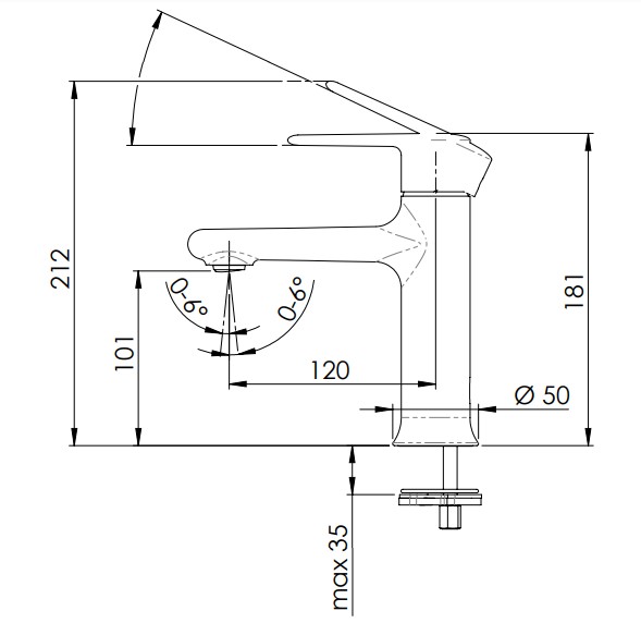 Смеситель для раковины Remer Vanity V11 (хром)