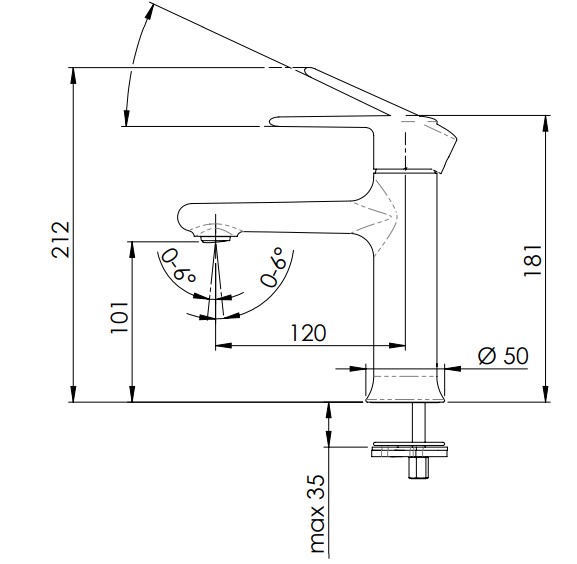 Смеситель для раковины Remer Vanity V12 (хром)