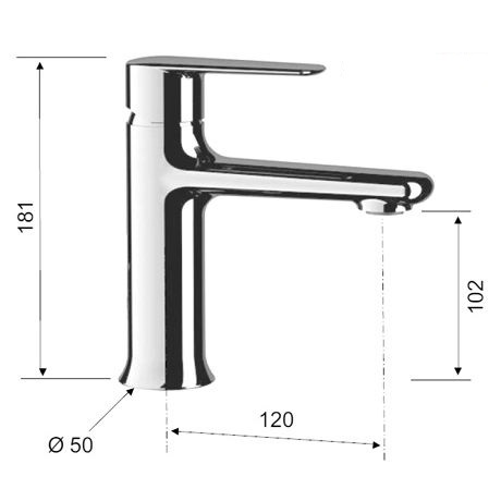 Смеситель для раковины Remer Vanity V12 (хром)