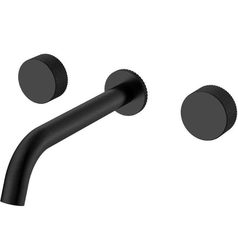 Смеситель для раковины скрытого монтажа Boheme Stick Touch 152-2-B.2 (черный матовый), без донного клапана