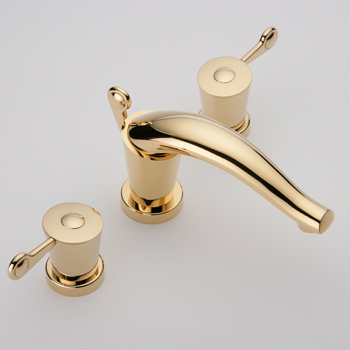 Смеситель для раковины THG Bagatelle metal U3B-F01-151 (золотой), с донным клапаном