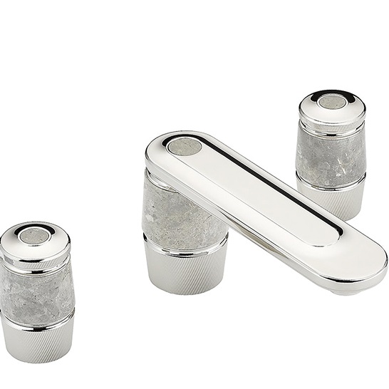 Смеситель для раковины THG Corvair Fior di Bosco U8K-A02-151M (хром), с донным клапаном, на мраморную столешницу
