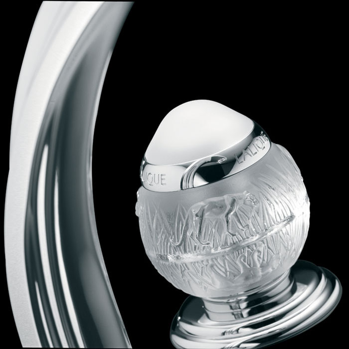 Смеситель для раковины THG Panthere Cristal clair A2H-A02-151 (хром), с донным клапаном