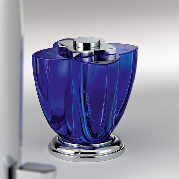 Смеситель для раковины THG Petale de cristal bleu U6B-A02-151 (хром, синий хрусталь), с донным клапаном