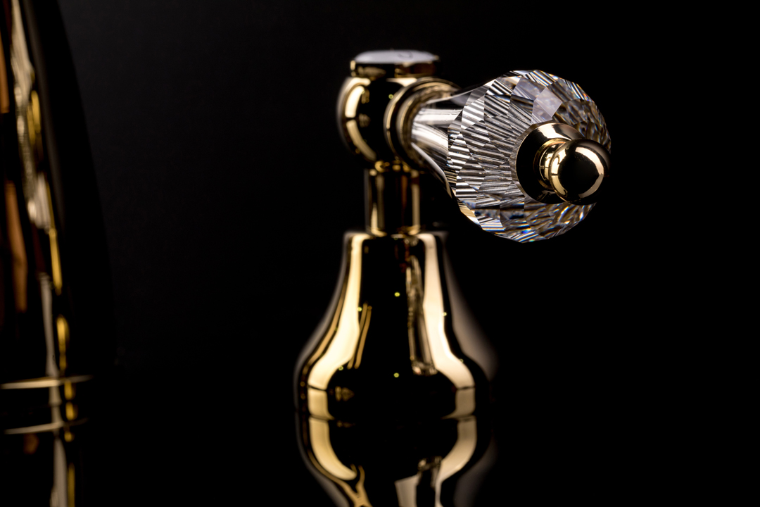 Смеситель для раковины встраиваемый Boheme Imperiale Ripresa 327 (золотой), без донного клапана