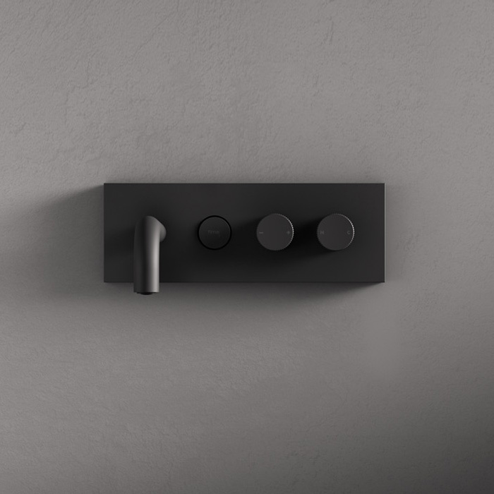 Смеситель для раковины встраиваемый Fima Carlo Frattini Switch F5951X5NS (черный матовый)