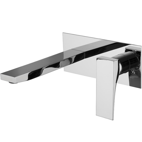 Смеситель для раковины встраиваемый Fima Carlo Frattini Zeta F3971WX5CR (хром), с донным клапаном