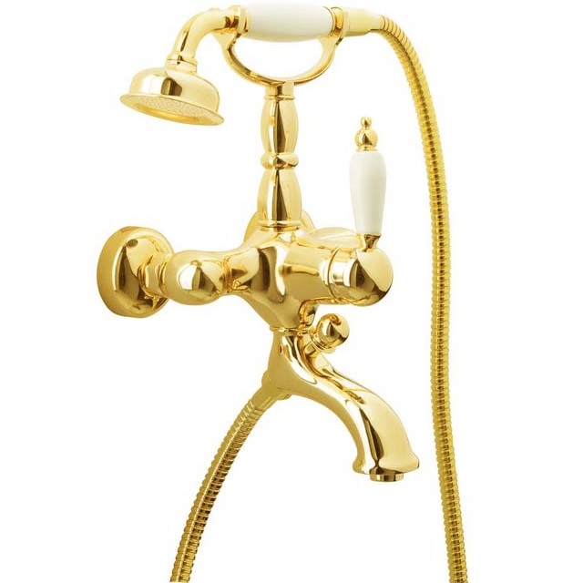 Смеситель для ванны Boheme Tradizionale Oro 283 (золотой), с изливом