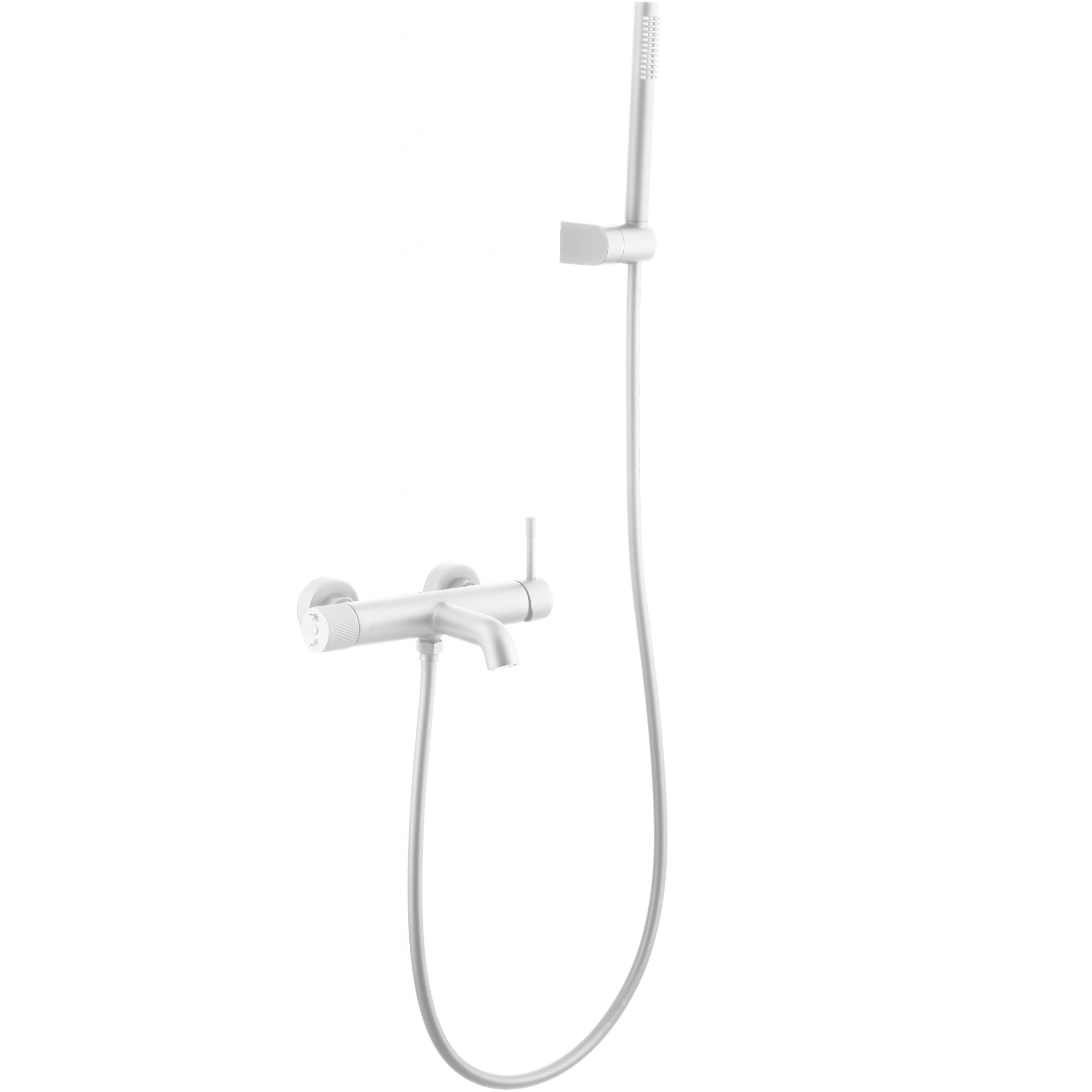 Смеситель для ванны Boheme Uno 463-MW (белый матовый), с изливом