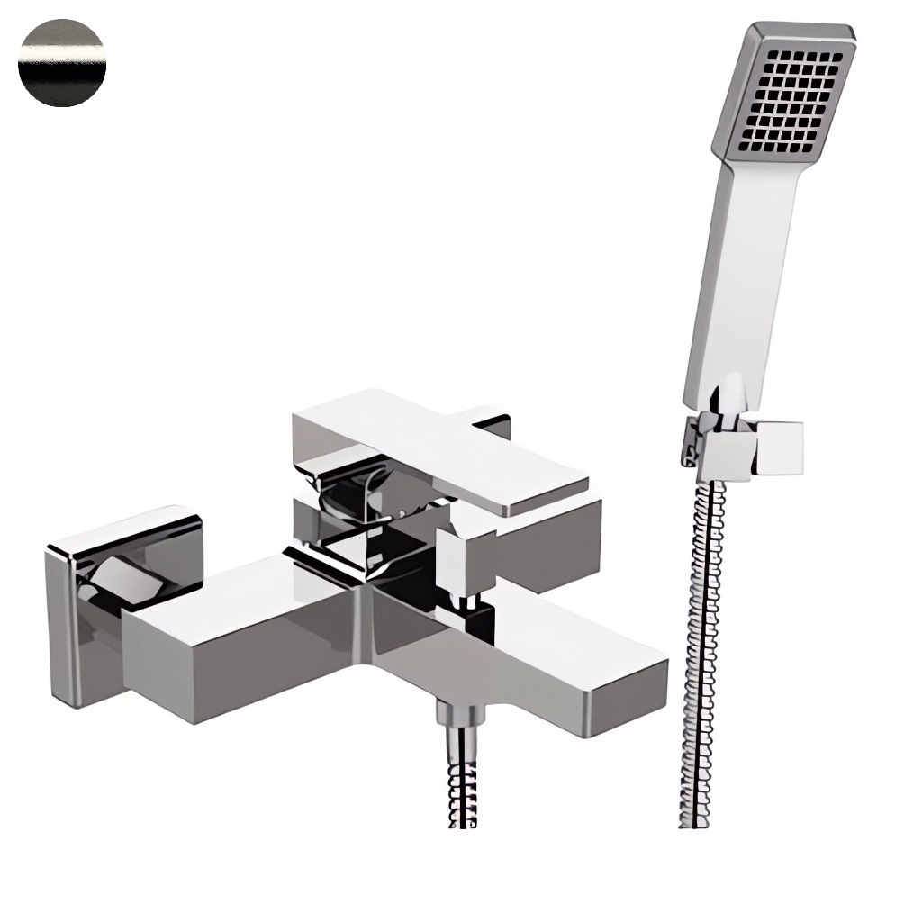 Смеситель для ванны и душа Remer Absolute Brushed Nickel AU02NP (никель брашированный глянц.)