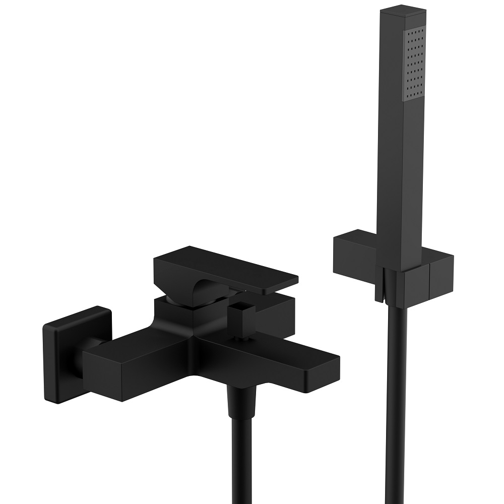 Смеситель для ванны и душа Remer Absolute Matt Black AU02NO (черный матовый)