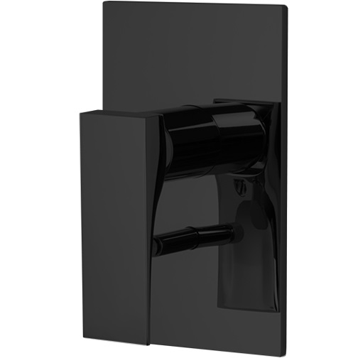 Смеситель для ванны и душа встроенный Fima Carlo Frattini Zeta F3969X2NS (черный матовый)