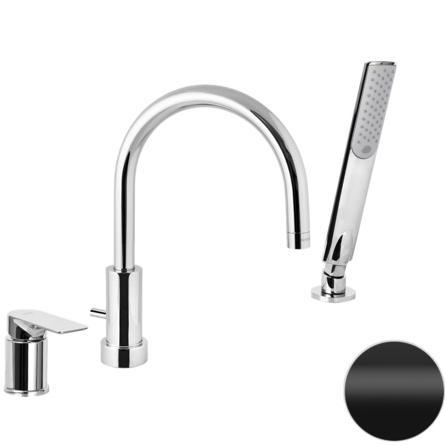 Смеситель для ванны Remer Infinity I07NO (черный матовый)