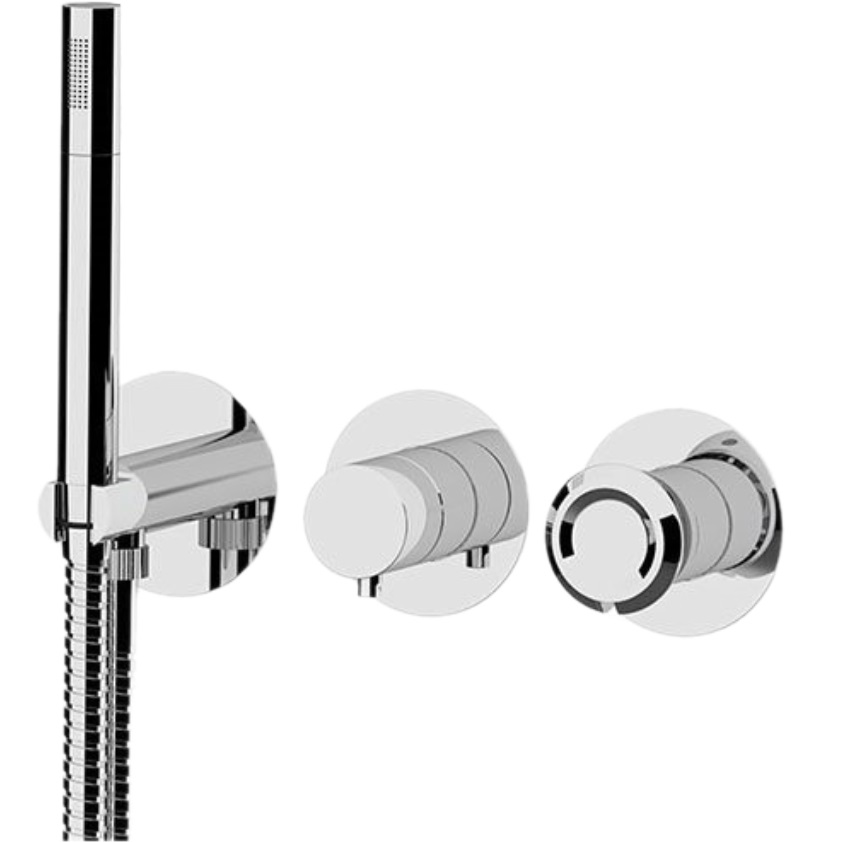 Смеситель для ванны скрытого монтажа Remer Element ET97D2P (хром)