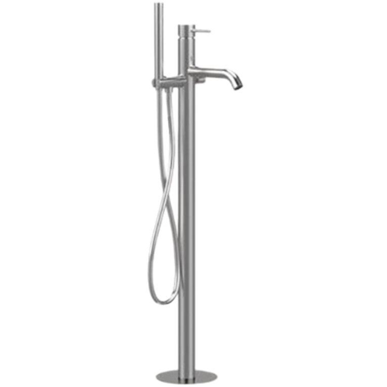 Смеситель для ванной напольный Remer X Style Inox SSX08 (сталь)