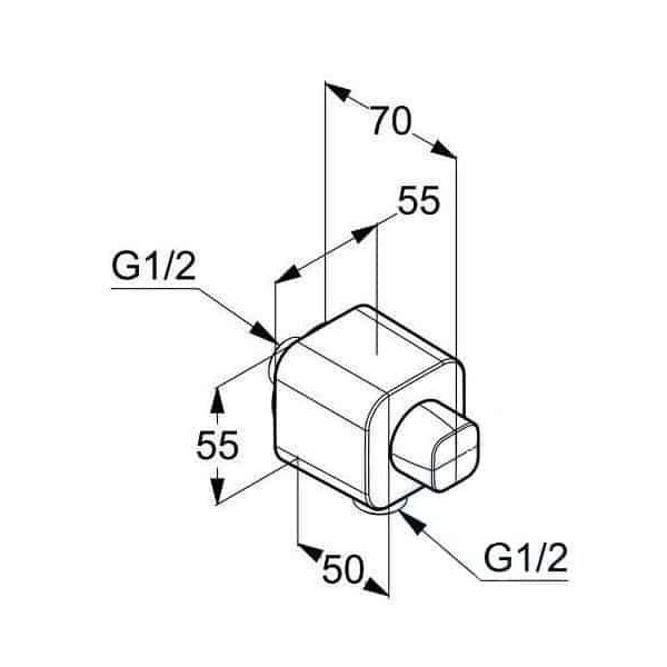 Соединение для шланга Kludi A-QA - 6554405-00