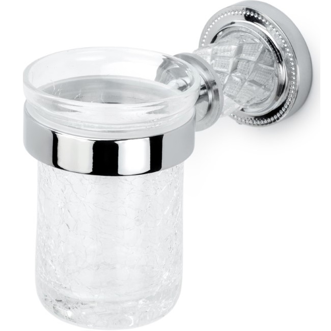 Стакан для зубных щеток настенный Boheme Murano Cristal 10904-CRST-CH (хром)