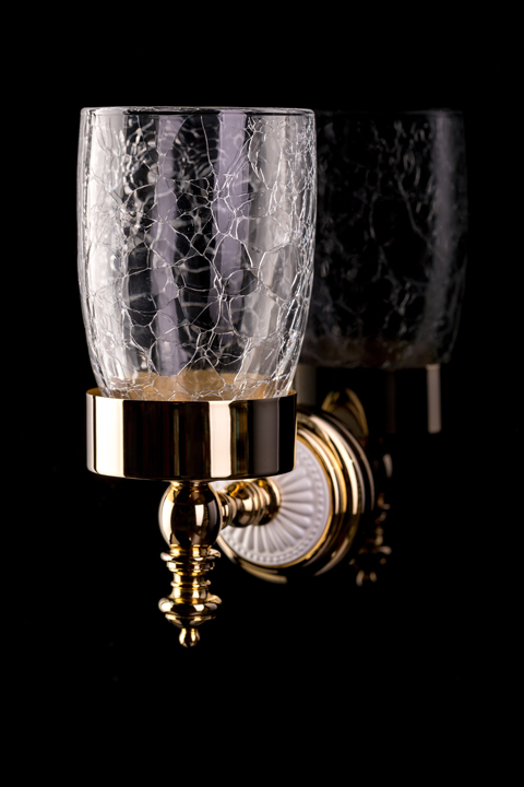 Стакан для зубных щеток Boheme Palazzo 10104 (золотой)