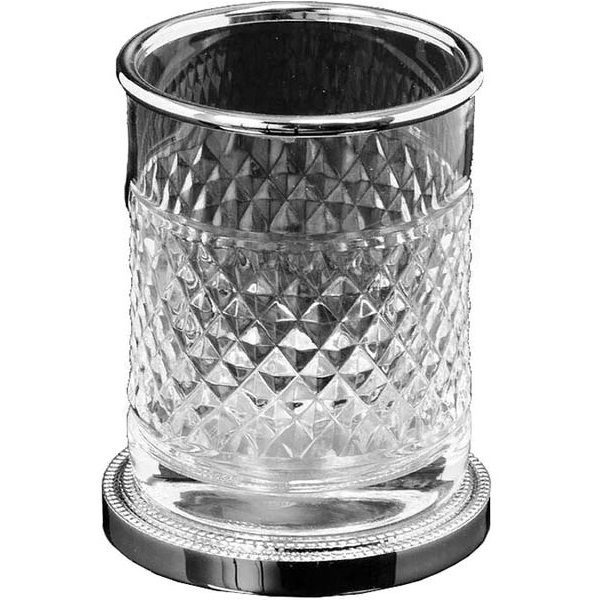 Стакан для зубных щеток настольный Boheme Murano Cristal 10217 (хром)