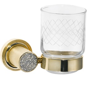 Стакан настенный Boheme Royal Cristal 10924-G (золотой)