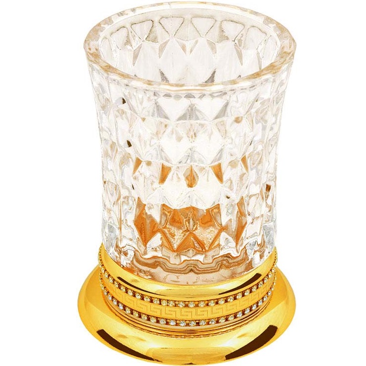Стакан настольный для зубных щеток Boheme Imperiale 10412 (золотой)