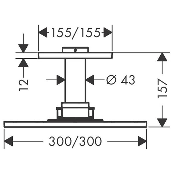 Верхний душ Axor ShowerSolution 35320000