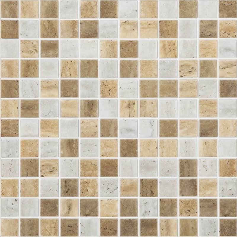 Мозаика Vidrepur Stones Mix Travertino Blend 31.7x31.7